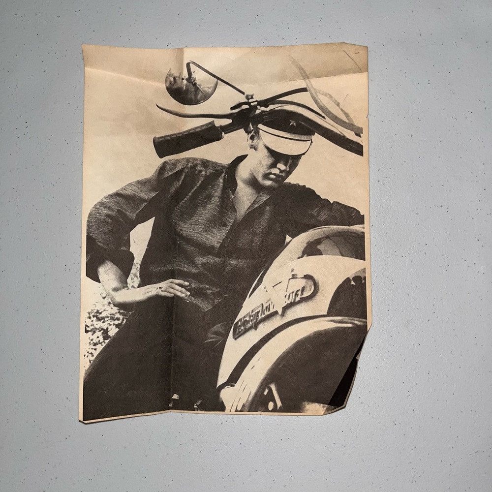 Vintage Elvis Presley Motorcycle Photograph from Graceland